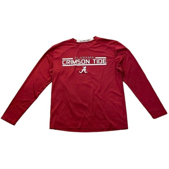 Colosseum University of Alabama Red Long Sleeve T-Shirt Mens Size Large - Picture 1 of 10